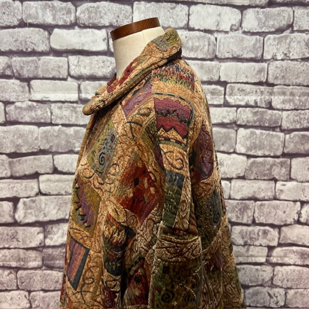 Silverado Multicolored Tapestry Button Down Jacke… - image 3